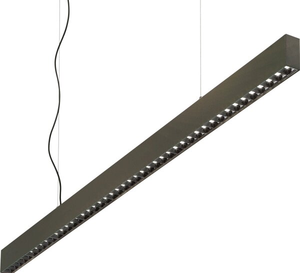 Ideal Lux - Lustră LED OFFICE, suspendată pe cablu, 30W, 230V, 4000K, CRI 90, negru