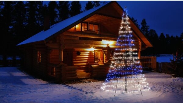 Twinkly TWP750SPP-BEU - Brad de Crăciun LED RGB pentru exterior, 750 LED-uri, 4 m, IP44, Wi-Fi
