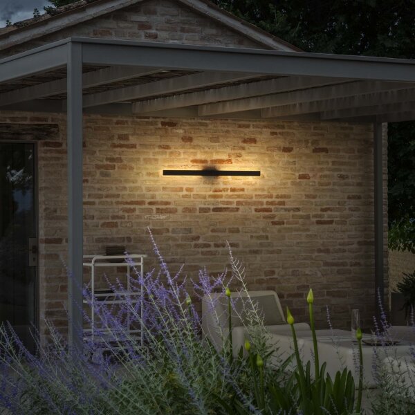 Ideal Lux - Aplică LED de exterior LINEA 20W/230V, CRI 90, 104 cm, IP54, neagră