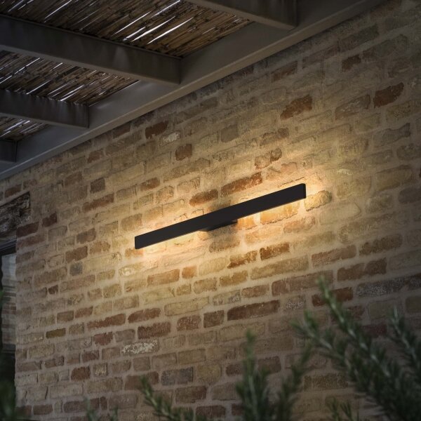 Ideal Lux - Aplică LED de exterior LINEA 20W/230V, CRI 90, 104 cm, IP54, neagră