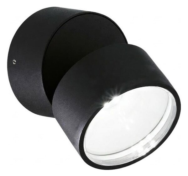 Ideal Lux - Aplică LED de exterior OMEGA, 7W, 230V, CRI 90, IP54, negru