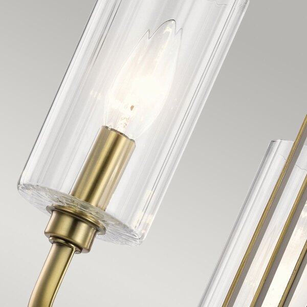 Quintiesse QN-KIMROSE3-BNB - Lustră pe tijă KIMROSE 3xE14/40W/230V aurie