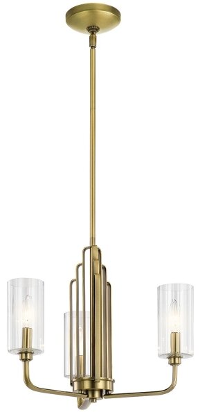 Quintiesse QN-KIMROSE3-BNB - Lustră pe tijă KIMROSE 3xE14/40W/230V aurie