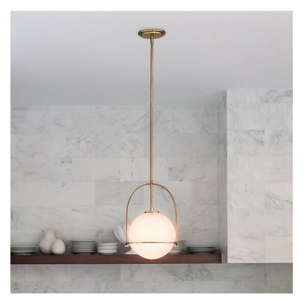 Quintiesse QN-SOMERSET-P-O-HB - Lustră SOMERSET pe tijă, 1xE27/60W/230V, finisaj bronz