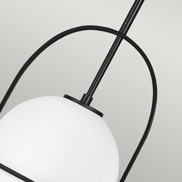 Quintiesse QN-SOMERSET-P-O-BK - Pendul pe tijă SOMERSET, 1xE27/60W/230V, negru