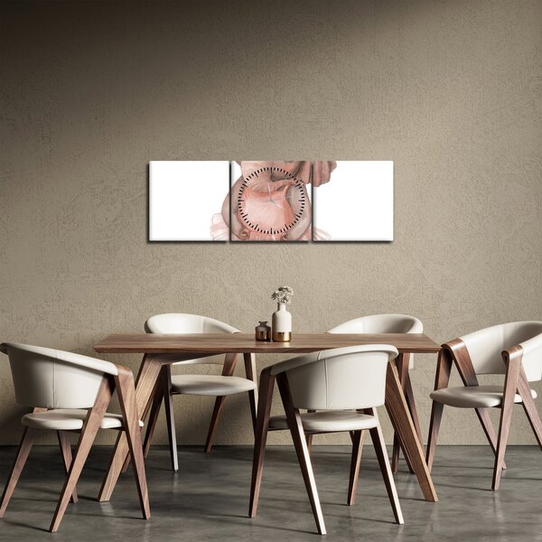 Tablou - Animăluț în acuarelă N⁰5 (cu ceas) (90x30 cm)