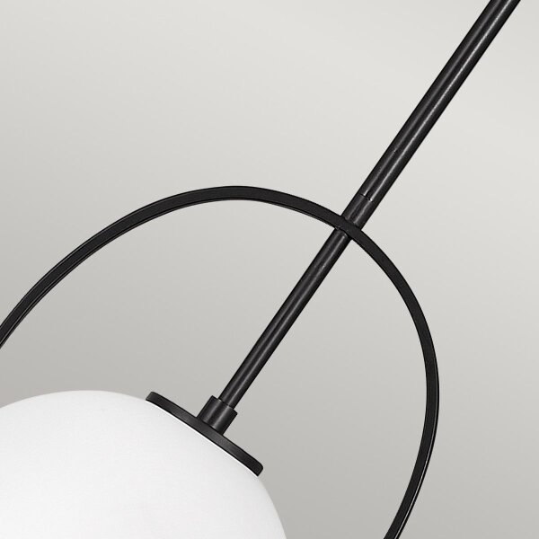 Quintiesse QN-SOMERSET-P-O-BK - Pendul pe tijă SOMERSET, 1xE27/60W/230V, negru