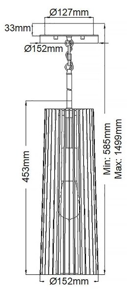 Quintiesse QN-LINARA-P-BK - Lustră pe tijă LINARA 1xE27/60W/230V negru/auriu