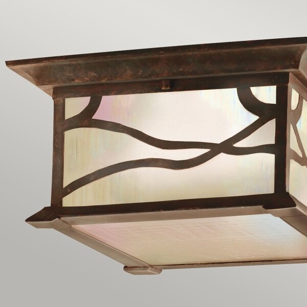 Quintiesse QN-MORRIS-F - Plafonieră de exterior MORRIS 2xE27/60W/230V IP44 bronz