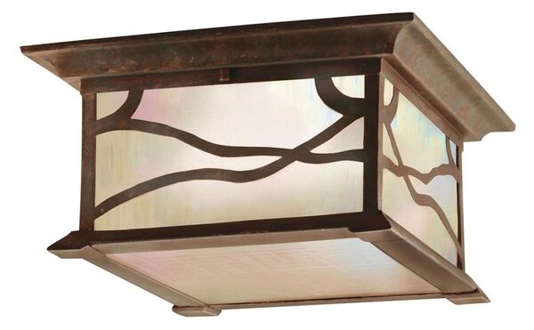 Quintiesse QN-MORRIS-F - Plafonieră de exterior MORRIS 2xE27/60W/230V IP44 bronz