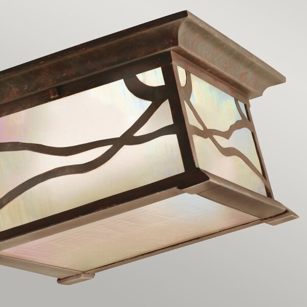 Quintiesse QN-MORRIS-F - Plafonieră de exterior MORRIS 2xE27/60W/230V IP44 bronz