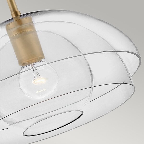 Quintiesse QN-LOTUS-P-HBR - Pendul pe tijă LOTUS, 1x E27/60W/230V, auriu