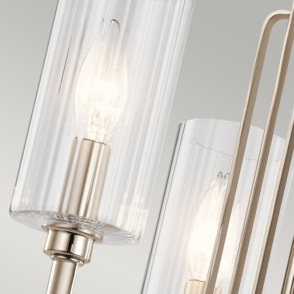 Quintiesse QN-KIMROSE3-PN - Lustra cu tijă KIMROSE, 3xE14/40W/230V, crom lucios