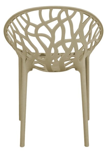 Scaun de Gradina Model Daren, Cappuccino, 59x60x79.5 cm