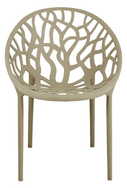 Scaun de Gradina Model Daren, Cappuccino, 59x60x79.5 cm