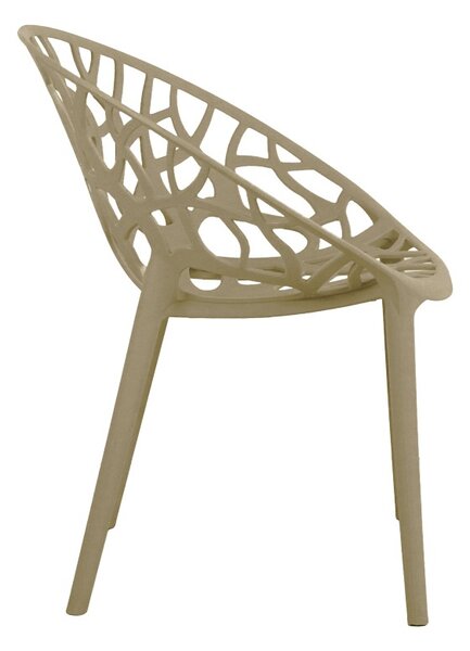 Scaun de Gradina Model Daren, Cappuccino, 59x60x79.5 cm