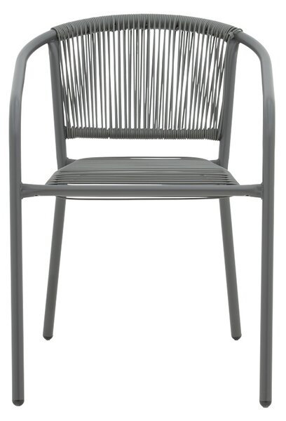 Fotoliu de Gradina Model Lindaria, Gri inchis, 54x63x74 cm