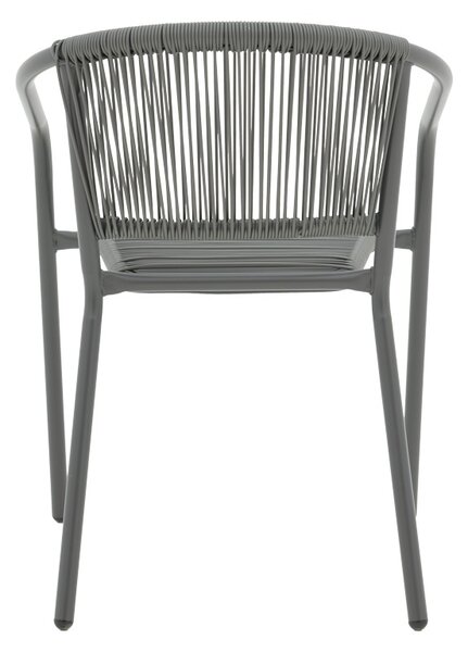 Fotoliu de Gradina Model Lindaria, Gri inchis, 54x63x74 cm