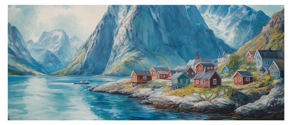 Tablou - Sat norvegian (120x50 cm)