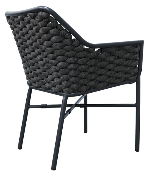 Fotoliu de grădină Model Ortegia, Antracit, 57x62x82 cm