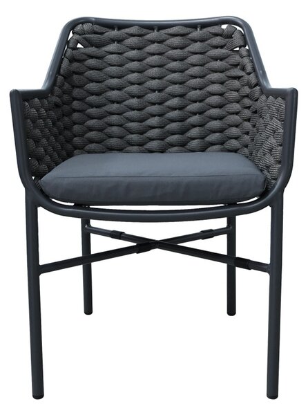 Fotoliu de grădină Model Ortegia, Antracit, 57x62x82 cm