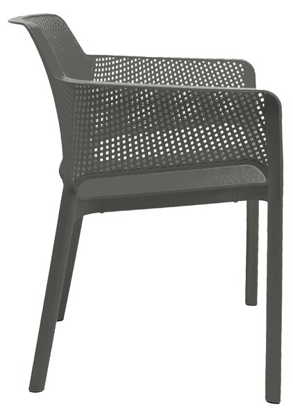 Fotoliu de Gradina Model Oviez, Antracit, 59x58x79 cm