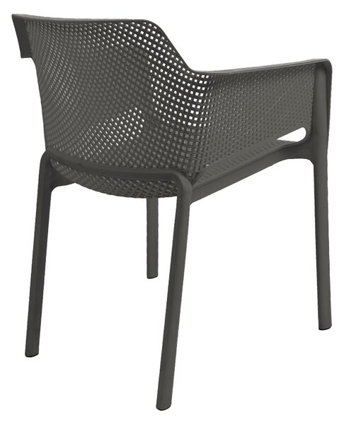 Fotoliu de Gradina Model Oviez, Antracit, 59x58x79 cm