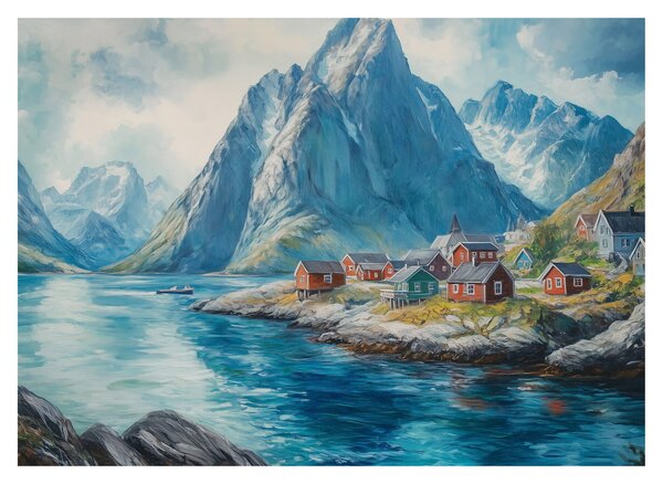 Tablou - Sat norvegian (70x50 cm)