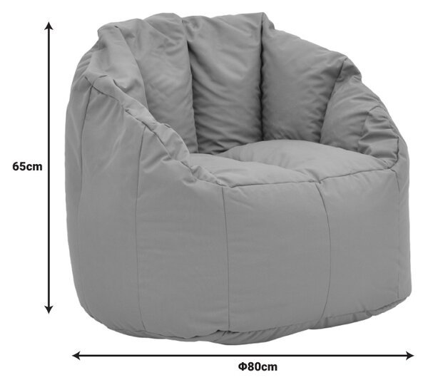 Fotoliu puf bean bag Kerlon, portocaliu, 80x80x65 cm