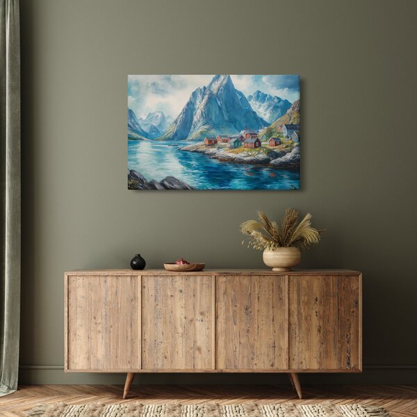 Tablou - Sat norvegian (90x60 cm)
