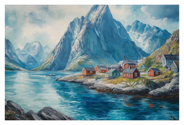 Tablou - Sat norvegian (90x60 cm)