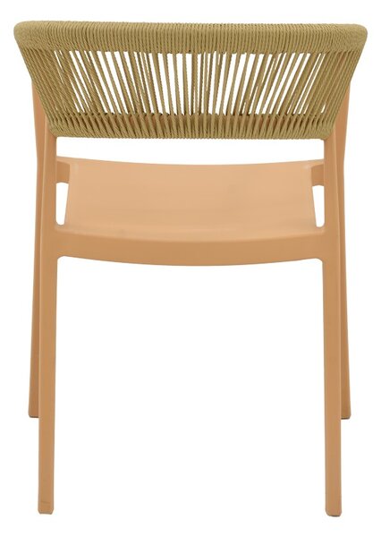 Fotoliu de grădină Model Sillia, Cappuccino/Bej, 55x52x74.5 cm