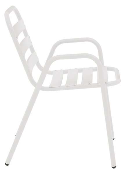 Fotoliu de Gradina Model Sussie, Alb, 45x62x76 cm