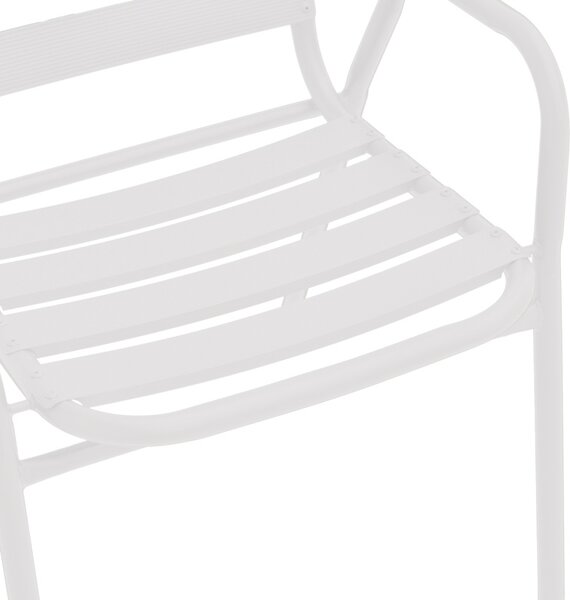 Fotoliu de Gradina Model Sussie, Alb, 45x62x76 cm