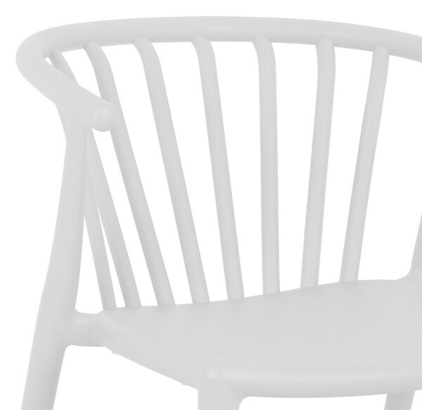 Scaun de Gradina Model Zelma, Alb, 55x53x73 cm