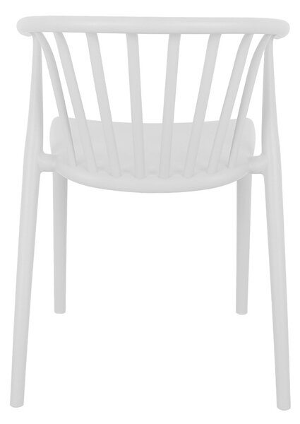 Scaun de Gradina Model Zelma, Alb, 55x53x73 cm