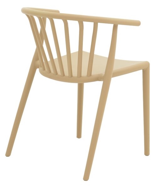 Scaun de Gradina Model Zelma, Cappuccino, 55x53x73 cm