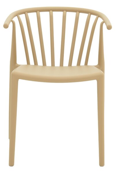 Scaun de Gradina Model Zelma, Cappuccino, 55x53x73 cm