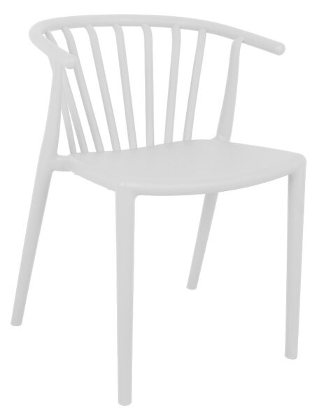 Scaun de Gradina Model Zelma, Alb, 55x53x73 cm