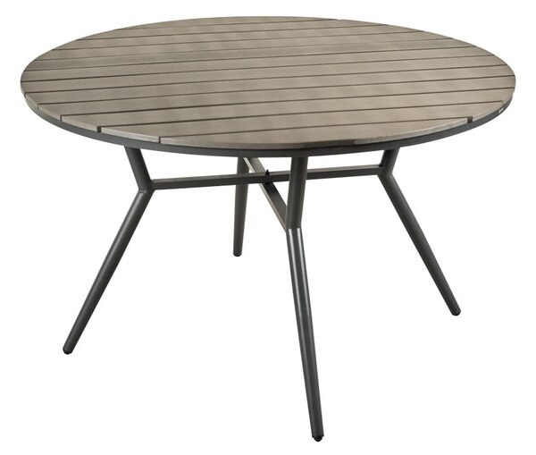 Set masa si scaune Appa-Moly, Pako World, 5 piese, Antracit, 120x120x74 cm
