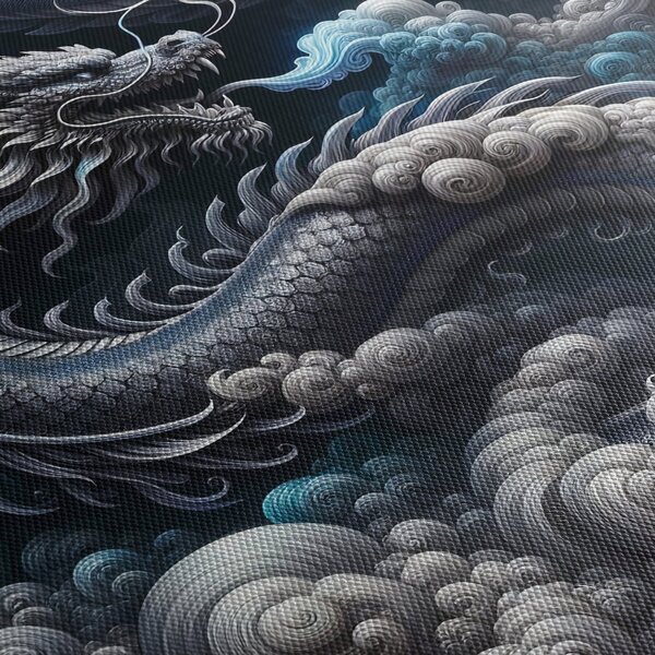 Tablou – Dragon în fum (120x50 cm)