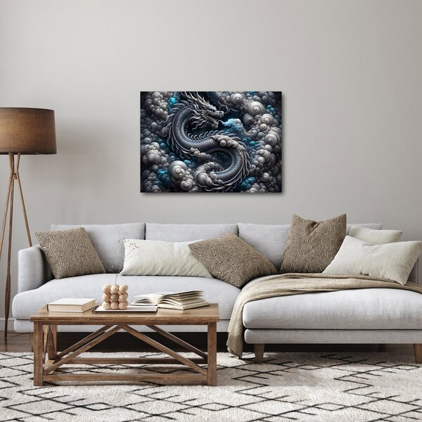 Tablou – Dragon în fum (70x50 cm)