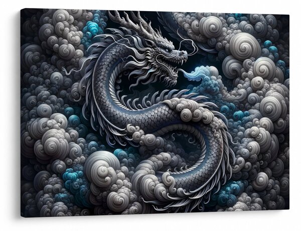 Tablou – Dragon în fum (70x50 cm)
