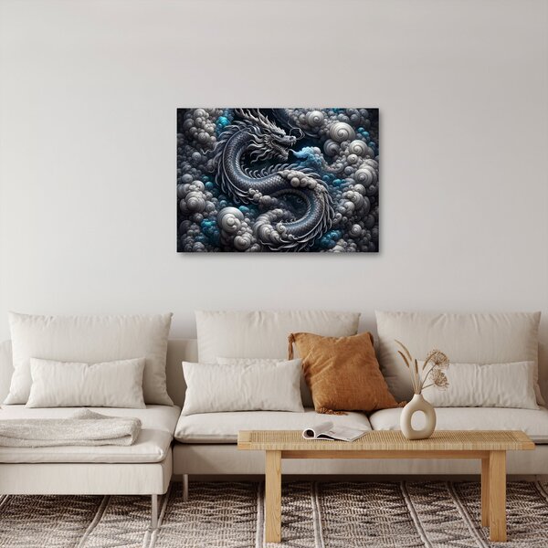 Tablou – Dragon în fum (70x50 cm)
