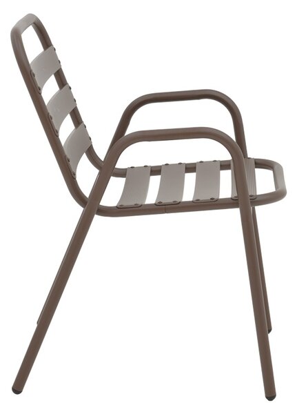 Set masă și scaune de exterior, 3 Piese, Model Watson-Sussie, Maro, 60x60x70 cm