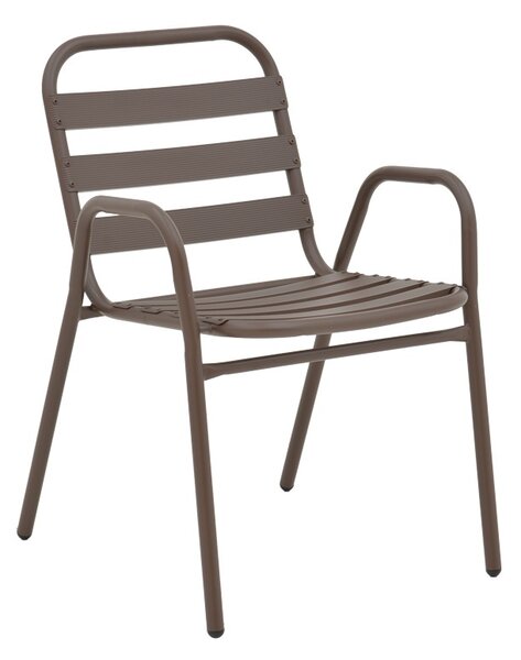 Set masă și scaune de exterior, 3 Piese, Model Watson-Sussie, Maro, 60x60x70 cm