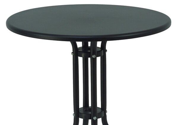 Masa dining Vergo-Sussie, Pako World, Metal , Negru, 60x60x70 cm