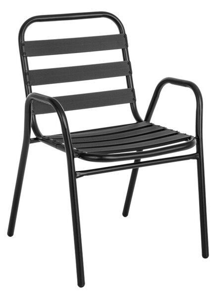 Masa dining Vergo-Sussie, Pako World, Metal , Negru, 60x60x70 cm