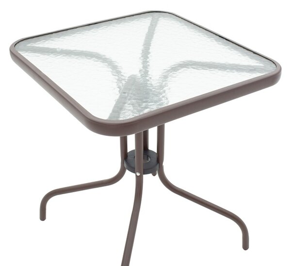 Set masă și scaune de exterior, 3 Piese, Model Watson-Sussie, Maro, 60x60x70 cm