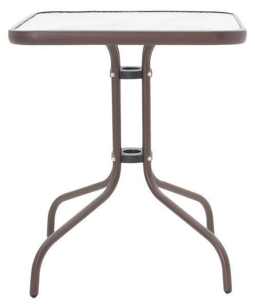 Set masă și scaune de exterior, 3 Piese, Model Watson-Sussie, Maro, 60x60x70 cm